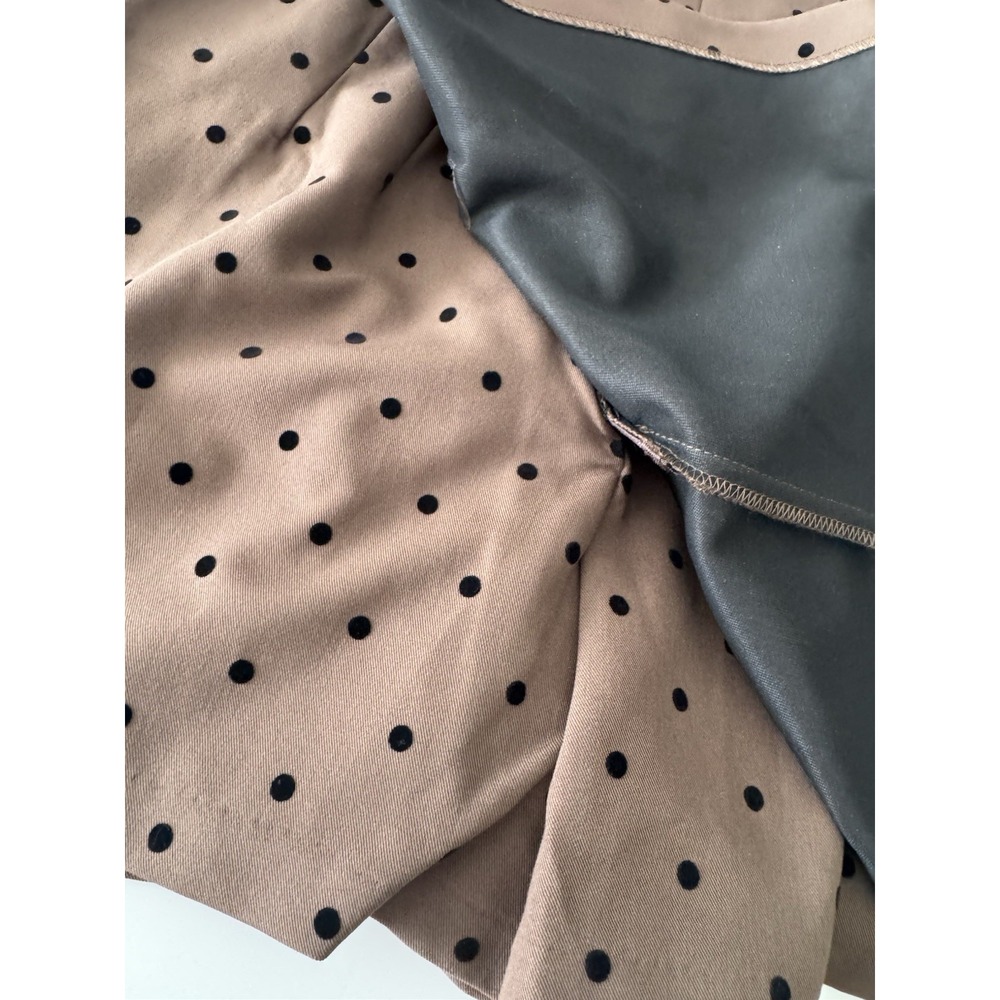 NWT $255 Amanda Uprichard Bethany Soho Romper Brown Polka Dot Mocha romper S - Picture 14 of 14